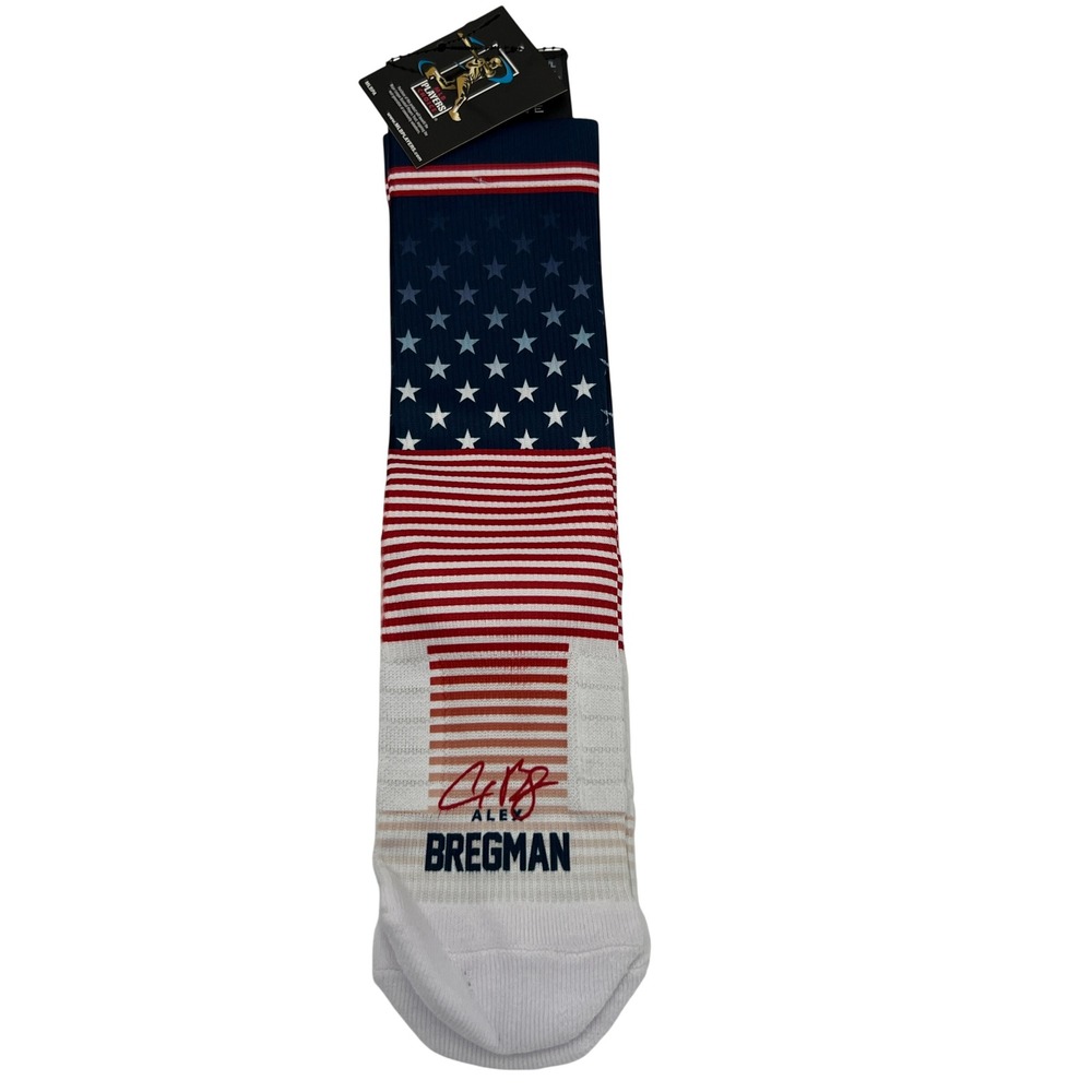Strideline‎ Alex Bregman Houston Astros Americana 2024 Crew Socks Mens M/L New